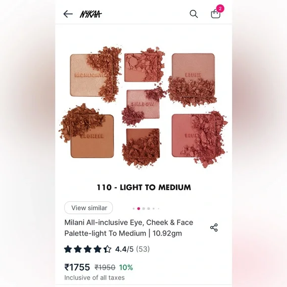 Milani All-inclusive Eye, Cheek & Face Palette-light To Medium - Picture 6 of 9